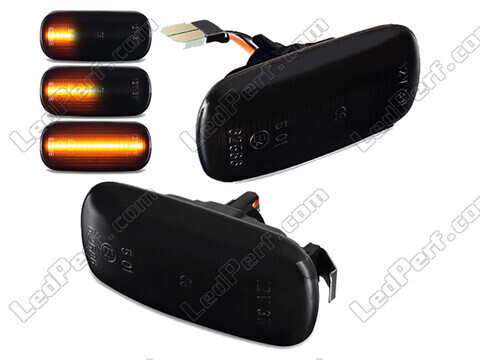 Dynamic LED Side Indicators for Audi A6 C5 - Smoked Black Version