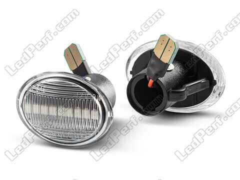 Side view of the sequential LED turn signals for Fiat 500 L - Transparent Version