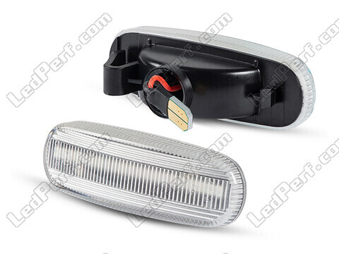 Side view of the sequential LED turn signals for Fiat Doblo II - Transparent Version