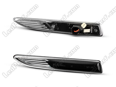 Side view of the dynamic LED side indicators for Ford Mondeo MK4 - Smoked Black Version