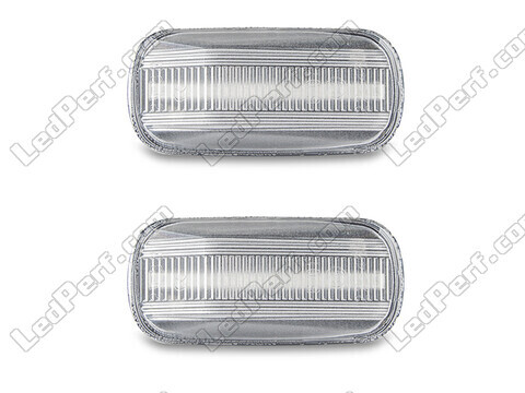 Front view of the sequential LED turn signals for Honda Jazz - Transparent Color