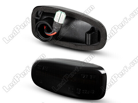 Side view of the dynamic LED side indicators for Mercedes CLK (W208) - Smoked Black Version