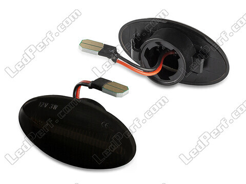 Side view of the dynamic LED side indicators for Mini Convertible II (R52) - Smoked Black Version