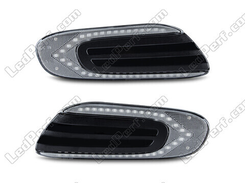 Front view of the sequential LED turn signals for Mini Convertible IV (F57) - Transparent Color