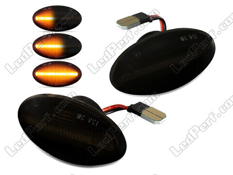 Dynamic LED Side Indicators for Mini Cooper II (R50 / R53) - Smoked Black Version