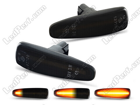 Dynamic LED Side Indicators for Mitsubishi Pajero IV - Smoked Black Version