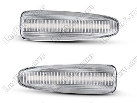 Front view of the sequential LED turn signals for Mitsubishi Pajero IV - Transparent Color