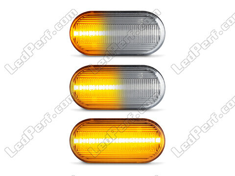 Lighting of the transparent sequential LED turn signals for Nissan 350Z