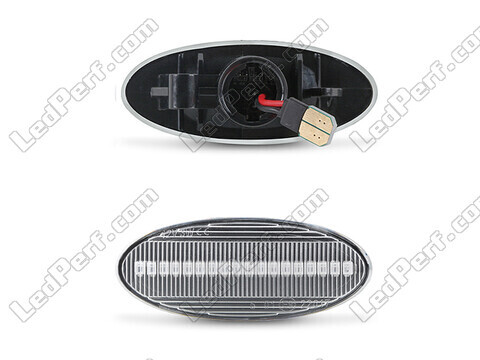 Connectors of the sequential LED turn signals for Nissan Note (2009 - 2013) - transparent version