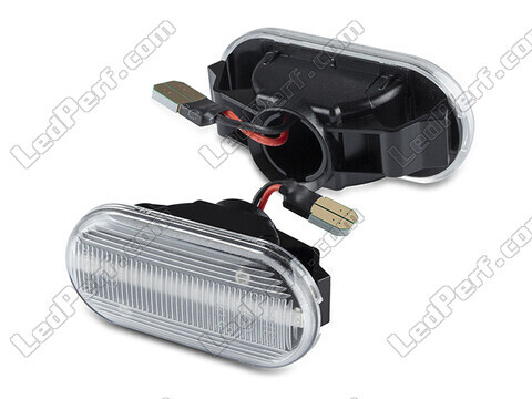 Side view of the sequential LED turn signals for Nissan Note (2005 - 2008) - Transparent Version