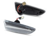 Side view of the sequential LED turn signals for Opel Astra K - Transparent Version