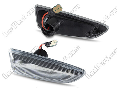Side view of the sequential LED turn signals for Opel Astra K - Transparent Version