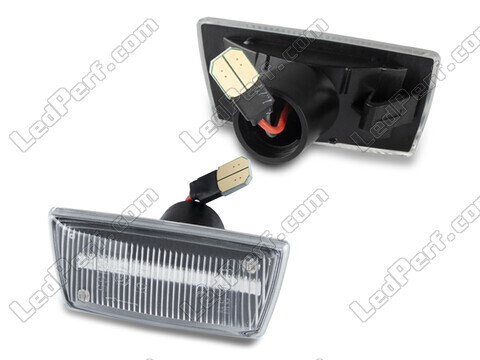 Side view of the sequential LED turn signals for Opel Corsa E - Transparent Version