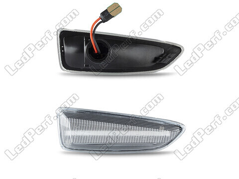 Connectors of the sequential LED turn signals for Opel Grandland X - transparent version