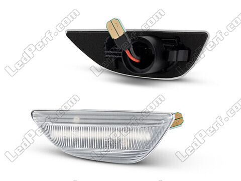 Side view of the sequential LED turn signals for Opel Mokka X - Transparent Version