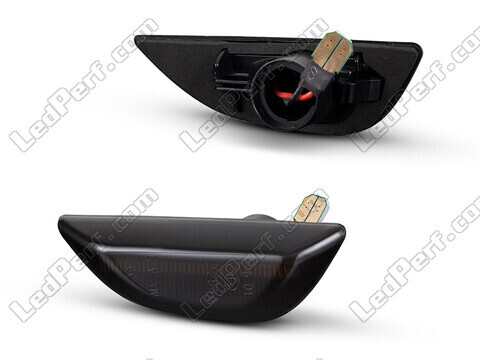 Side view of the dynamic LED side indicators for Opel Mokka - Smoked Black Version