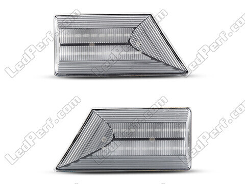 Front view of the sequential LED turn signals for Opel Vectra C - Transparent Color