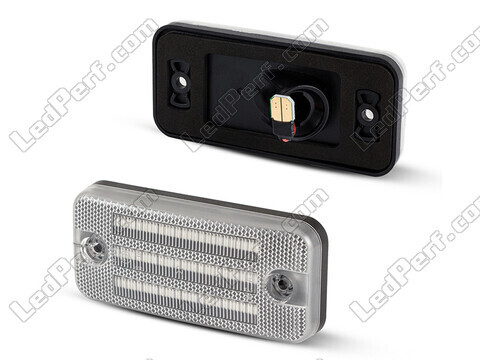 Side view of the sequential LED turn signals for Peugeot Boxer II - Transparent Version