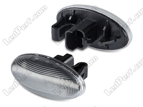 Side view of the sequential LED turn signals for Peugeot Partner III - Transparent Version