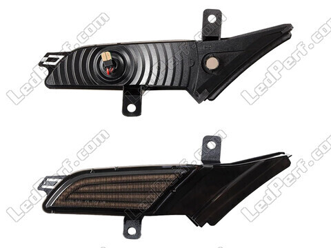 Connector of the smoked black dynamic LED side indicators for Porsche Cayenne (2007 - 2010)