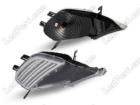 Side view of the sequential LED turn signals for Porsche Cayenne (2002 - 2006) - Transparent Version