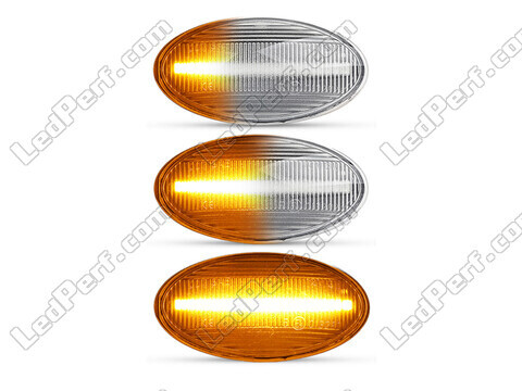 Lighting of the transparent sequential LED turn signals for Suzuki SX4