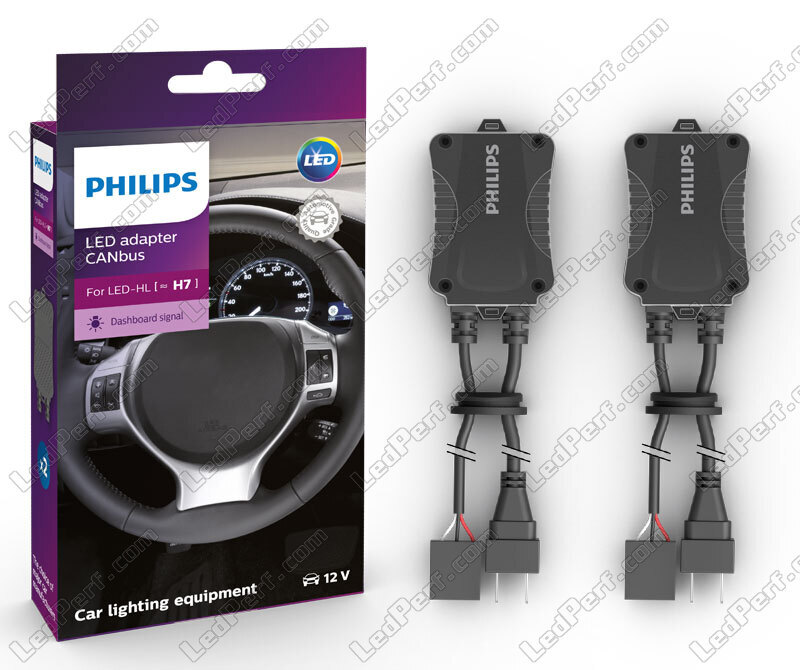 H7 LED 12V 20W Philips Ultinon Pro6000 2 bulbs for VW Passat 3C B7 year 10  - 15