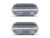 Front view of the sequential LED turn signals for Volkswagen Polo 6N / 6N2 - Transparent Color