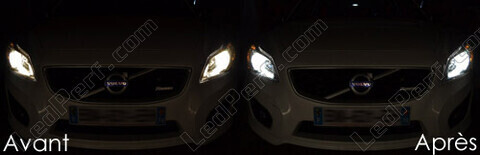 Low-beam headlights LED for Volvo S40 II