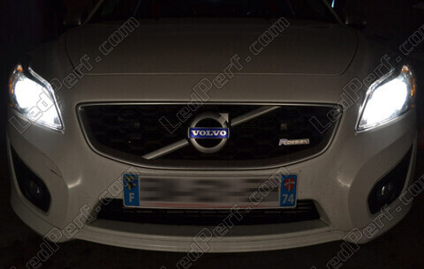Main-beam headlights LED for Volvo S40 II