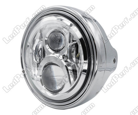 Example of headlight and chrome LED optic for Ducati Monster 620