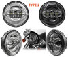 LED Optics for Additional Driving Lights of Harley-Davidson Heritage Classic 1450 - 1584 - 1690