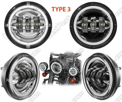 LED Optics for Additional Driving Lights of Harley-Davidson Tri Glide Ultra 1690 - 1745