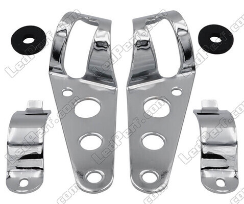 Set of Attachment brackets for chrome round Honda CB 250 Two Fifty headlights