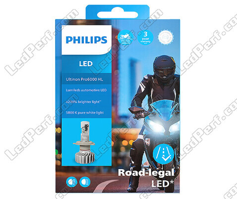 Philips LED Bulb Approved for Honda CBR 650 F (2017 - 2018) motorcycle - Ultinon PRO6000