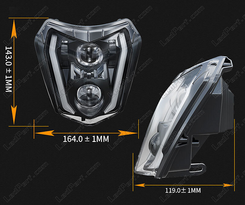 Approved LED Headlight for KTM EXC-F 450 (2020 - 2023)