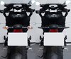 Comparative before and after installation Dynamic LED turn signals + brake lights for Suzuki Bandit 1200 N (2001 - 2006)