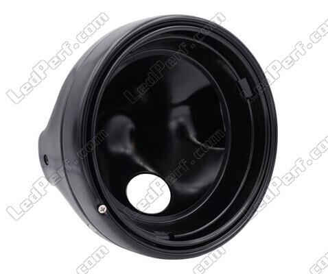 round satin black headlight for adaptation on a Full LED look on Suzuki Bandit 1250 N (2007 - 2010)