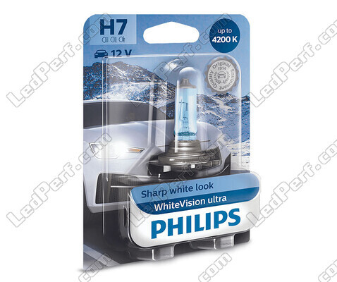 1x Philips WhiteVision ULTRA +60% 55W H7 Bulb - 12972WVUB1