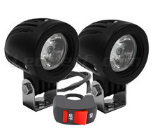 Additional LED headlights for motorcycle Honda CBF 600 S (2008 - 2013) - Long range