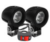 Additional LED headlights for motorcycle Honda Varadero 125 (2001 - 2006) - Long range