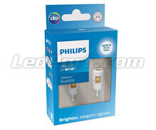 2x W5W LED bulbs Philips Ultinon PRO6000 - T10 - 12V - White 4000K - 11961WU60X2