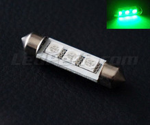 42mm festoon LED - Green - anti-onboard-computer error OBC - C10W