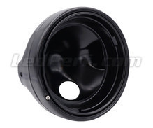 Black round headlight for 7 inch full LED optics of Suzuki Intruder 1500 (2009 - 2014)