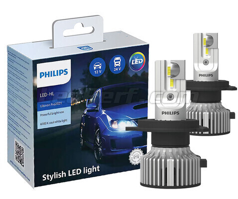 Philips-Ampoule LED H4 9003 Ultinon Essential, Gen2, 12V, 24V, 21W