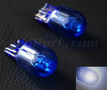 Pack of 2 super white Sidelight bulbs - Xenon White - W21W base (single filament)