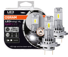 1 H7 LED Lampe für LENTICULAR  Leistungsstarkes 360° Licht 6000