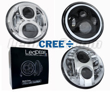 LED headlight for Harley-Davidson Street Glide Trike 1690 - Round motorcycle optics approved