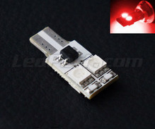 T10 Quad LED - Red - anti-onboard-computer error OBC - W5W